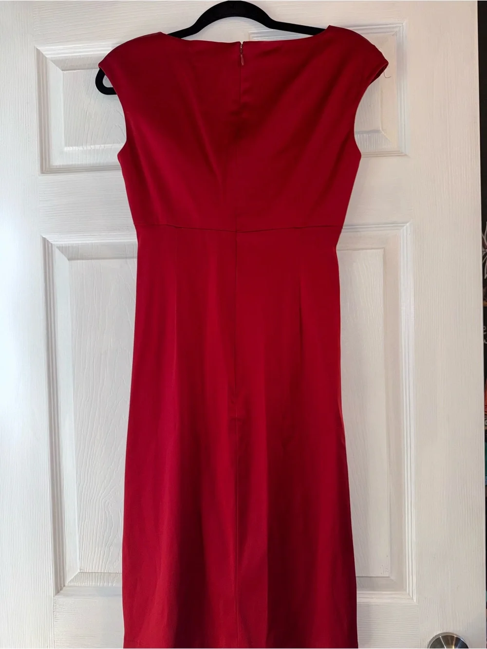Lauren Ralph Lauren Green Tag Satin Surplice Cocktail Fancy Dress Ruby Red 4